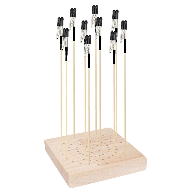Professional Model Coloring Stand Collection Hardwood Miniature Model Holder For Precise Application And Easy Assembly