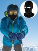 2-Hole Knitted Full Face Cover Cap Ski Neck Gaiter Winter Balaclava Warm Knit Beanie For Outdoor Sports Funny Party Riding Hat