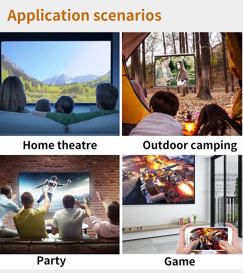 Beliebter YG300 Gelb-Weiß Mini-Projektor: Tragbarer HD-Projektor für Kinder, ideal für den Heimgebrauch