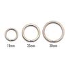 [TUNUKE] titanium Ti ring key ring key ring carabiner key luster gray Flat blow Outer diameter 18/25/30mm (25mm, F glossy gray)