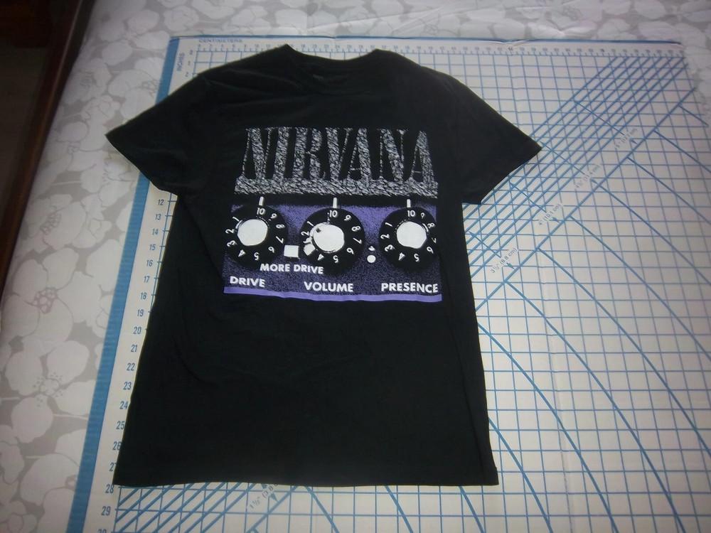 ВЗРОСЛАЯ ЧЕРНАЯ ФУТБОЛКА NIRVANA S-5XL Унисекс Футболка XXL