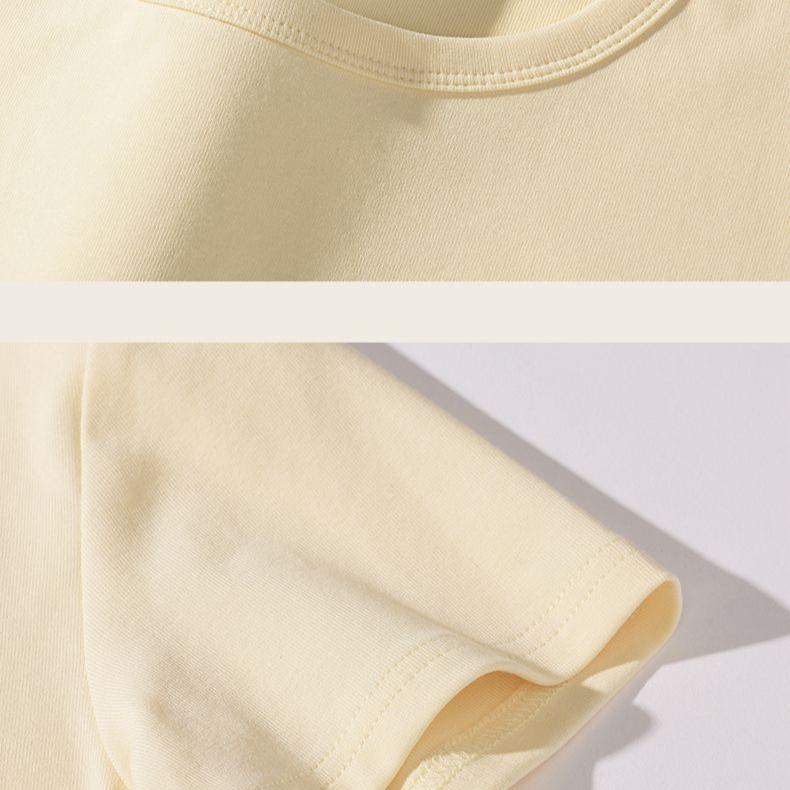 Retro Drawstring Crop Top Women Short Sleeve T Shirt Vintage Summer Clothes