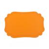 Manteles Individuales de PVC Resistentes al Calor con Bordes Decorativos Festoneados Estilo Nórdico para Decoración Festiva, Fiestas, Comidas Diarias
