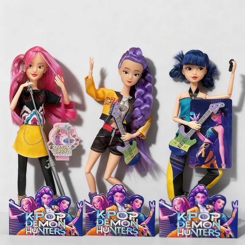 NEW Merchandise Rumi Mira Zoyi Character Figurine Birthday Gift Fan Club Gifts 11 Joints Are Movable Kpop Demon Hunters Action
