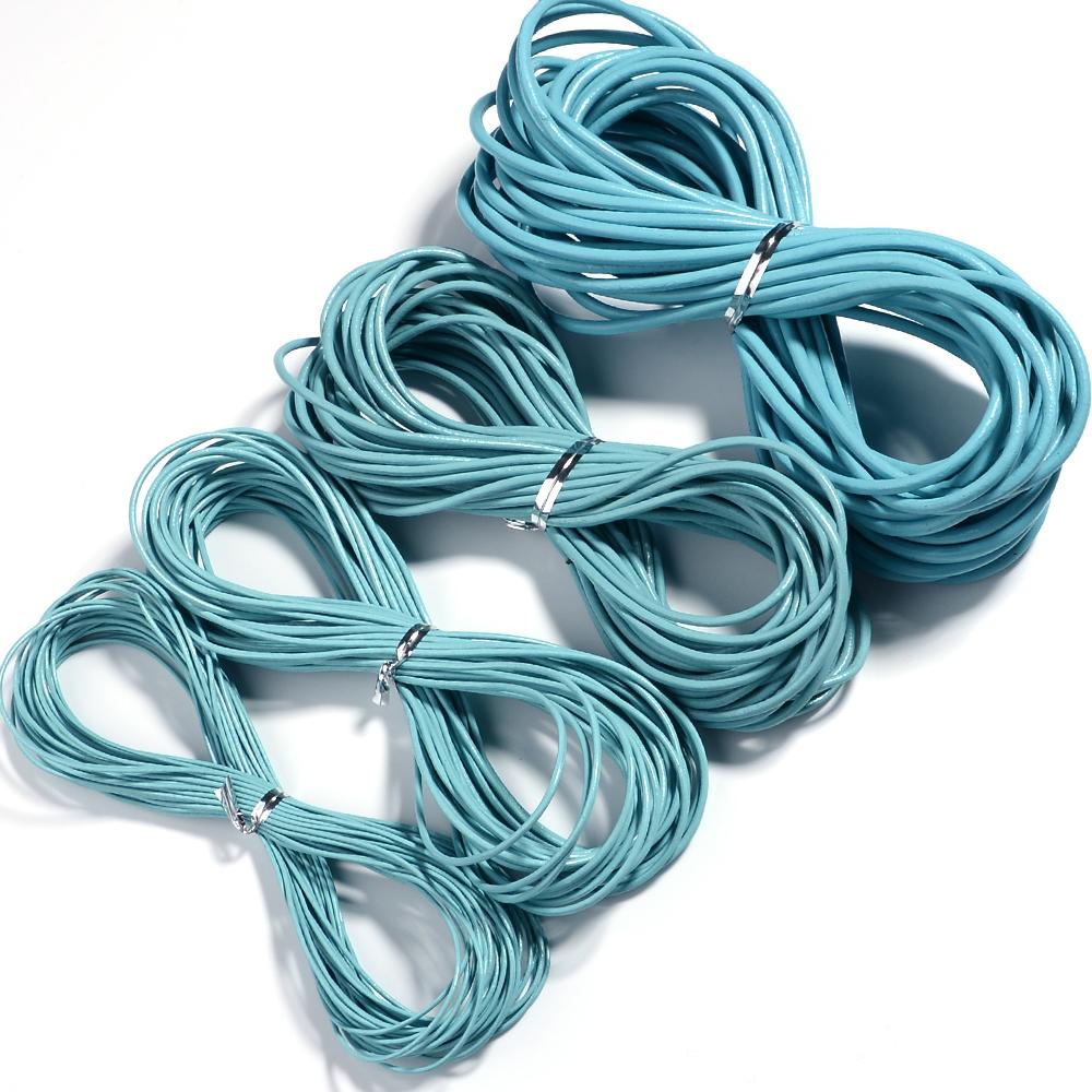 10yards/lot 2mm 100% Genuine Round Leather Cords Jewelry Cords for Leather Bracelet Thread Rope Necklace Jewelry Making Finding