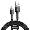 Baseus Cafule 2A 3M USB To Micro USB Cable (Black-Gray)