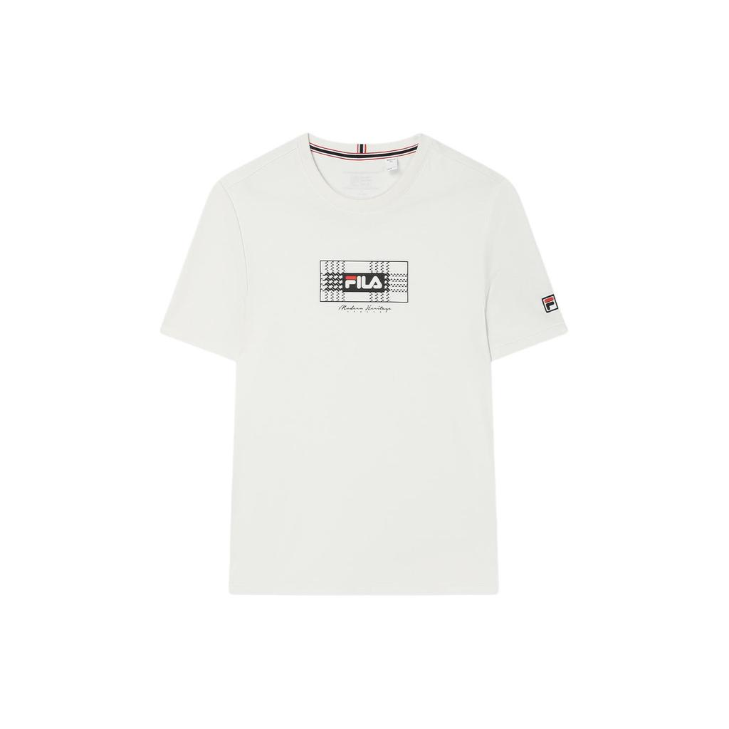 New FILA T Shirts Men's Steam White F11M411101F-IV