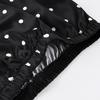 Women Elastic Waist Polka Dot Wide Leg Pants Casual Satin Trousers