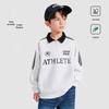 Luomeng Boys' Color-Block Polo Sweatshirt