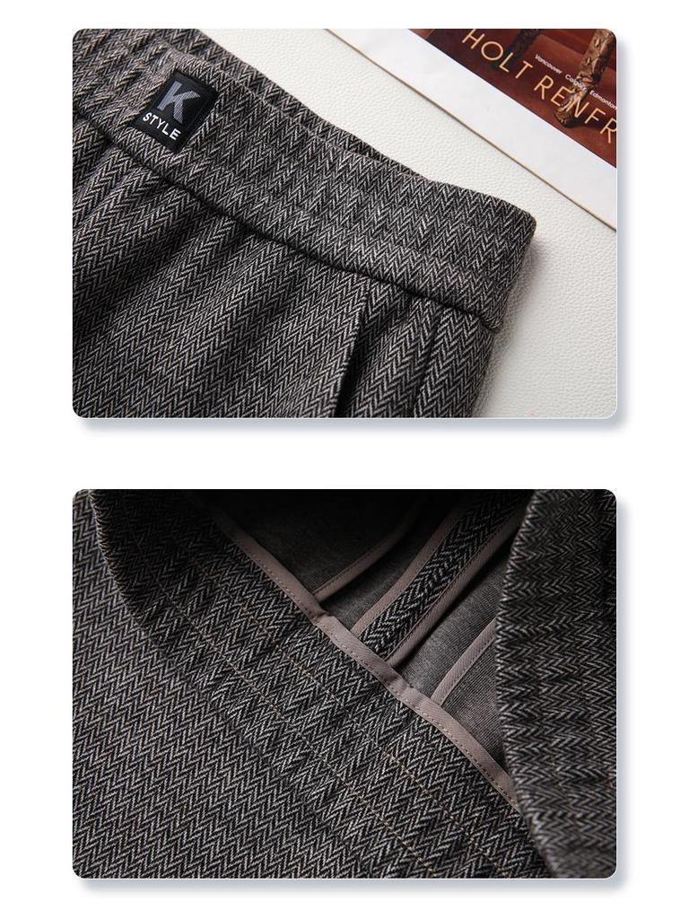 Damen 2024 Grau Wolle Sycamore High-Waist Neun-Punkt Straight-Leg Haremshose