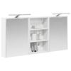 Bathroom Cabinet Set 3 Pcs 126 X 16 X 62.5 Cm Engineered Wood