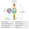 BERNY Watch with Bracelet Crystal Stylish and Luxurious Birthday Gift 3ATM Water Resistant Women's Set, Embellished, -