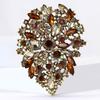 Crystal Glass Brooch for Women Rhinestone Pins Friends Party Gifts Banquet Jewellery Accessories