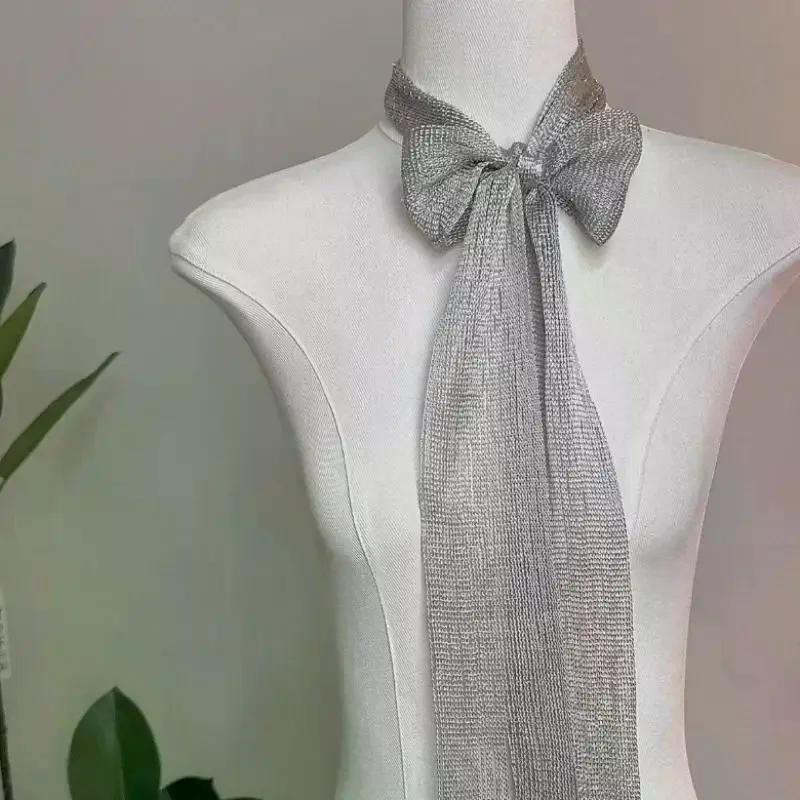 Fringe Tassel Fabric Scarf Long Flowy Solid Color Waist Sash Cape Belt Oriental Fashion Elegant Vacation Accessory