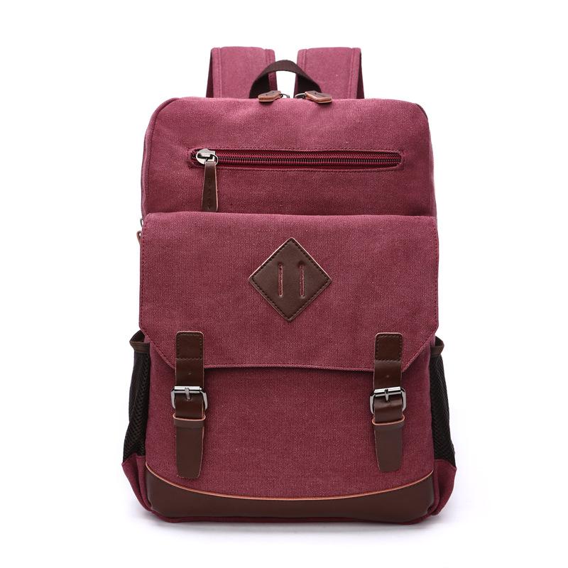 Mens Large Vintage Canvas Backpack for Men Canvas Bookpack Fits Most 15.6 Inches Laptop School Laptop Bag Hiking Travel Rucksack