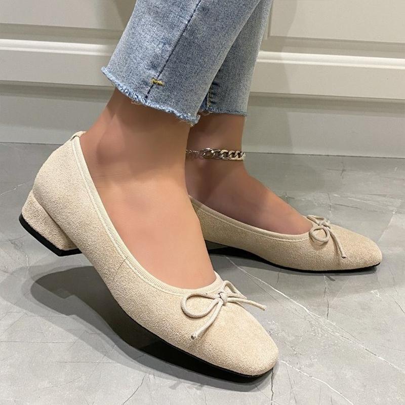 Fashion Leopard Square Toe Women Pumps Mid Heels Fashion Shoes Bow Dress Woman Sandals 2025 Cozy Heeled Shoes Walking Female Zapatillas