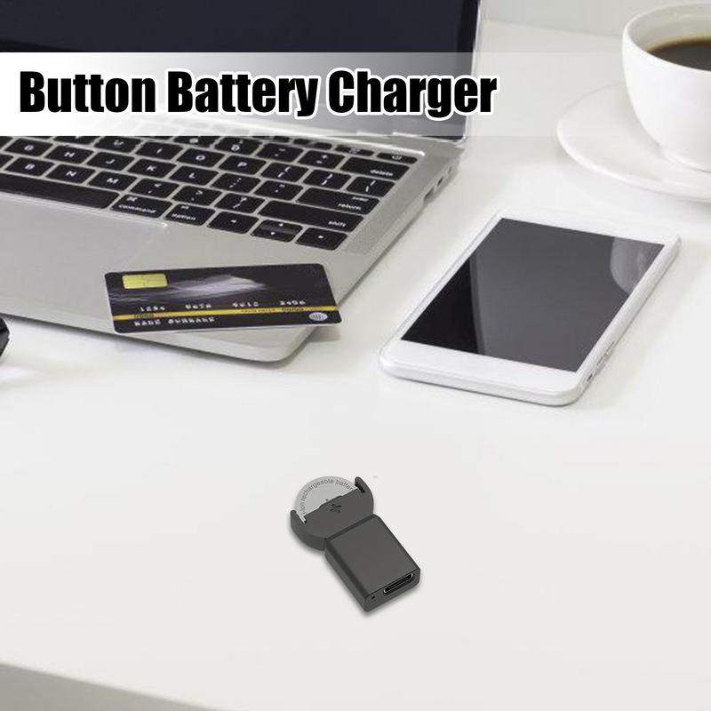USB Button Battery Charger For LIR2032 LIR1632 LIR2025 LIR2016 LIR2032H Charger Battery Rechargeable Button Battery Cells