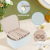 Jewelry Box Organizer Portable Jewelry Case Box with 8 Jewelry Bags PU Leather Travel Jewelry Box Practical Jewelry Storage Box