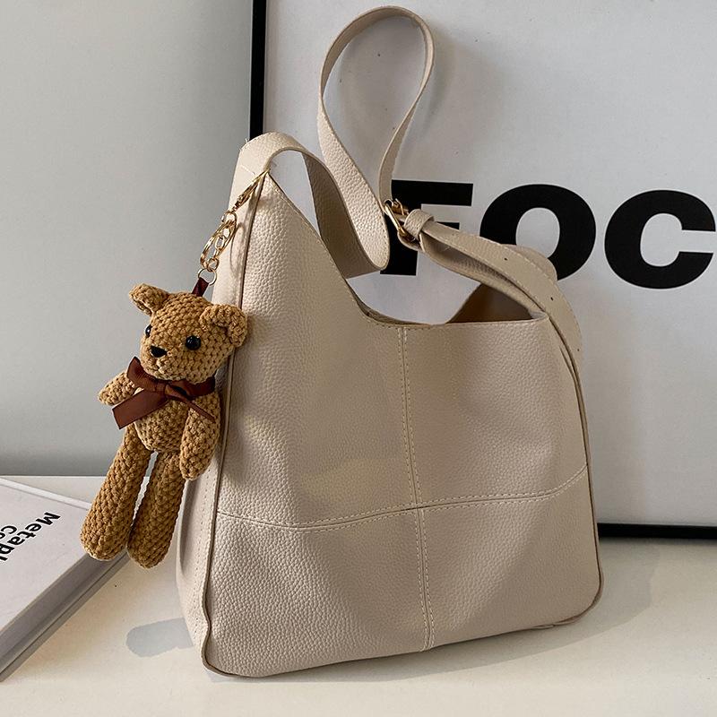 Large Capacity Commuting Bag Women's New Retro Tote Bag Women Ins Fashionable Versatile One-shoulder Handbag Women