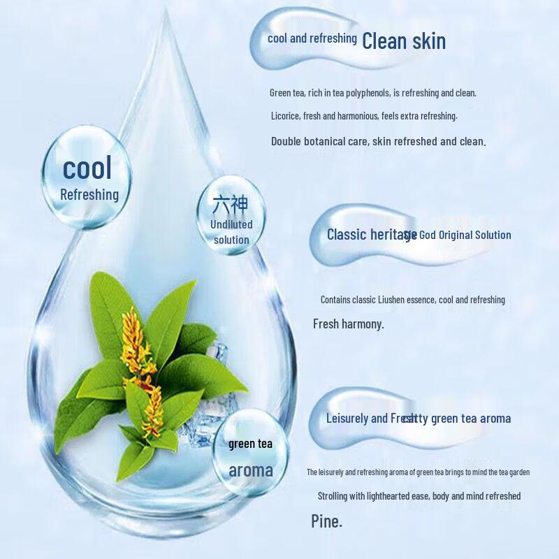 Liushen Refreshing Shower Gel - Green Tea