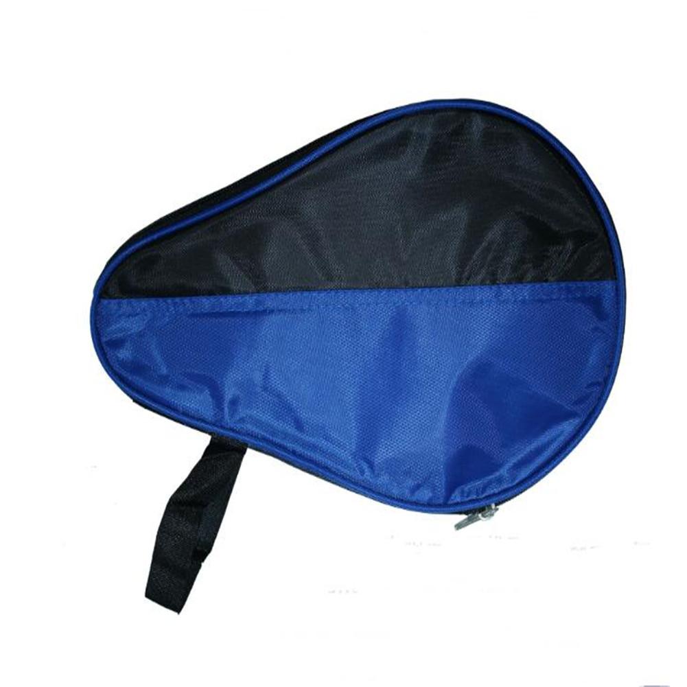 

High Strength Oxford Cloth Table Tennis Ping Pong Racket Sleeve Paddle Bat Bag blue and black #1