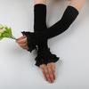 Ice Silk Women's Summer Flare Sleeve Sun Protection Gloves