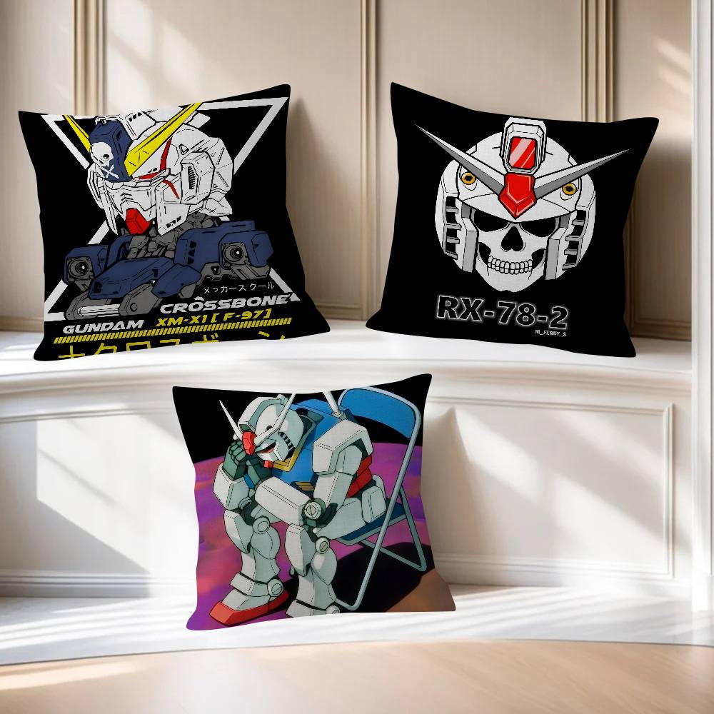 Pillowcase toon Gift Cushion Cover Bedroom Home Sofa Chair Seat Decor pillow case Anime cool ggGUNDAM classic