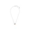 Swarovski Swan Series Pink Gradient Swan Earring Set Necklace Women Jewelry 5215037+5215034