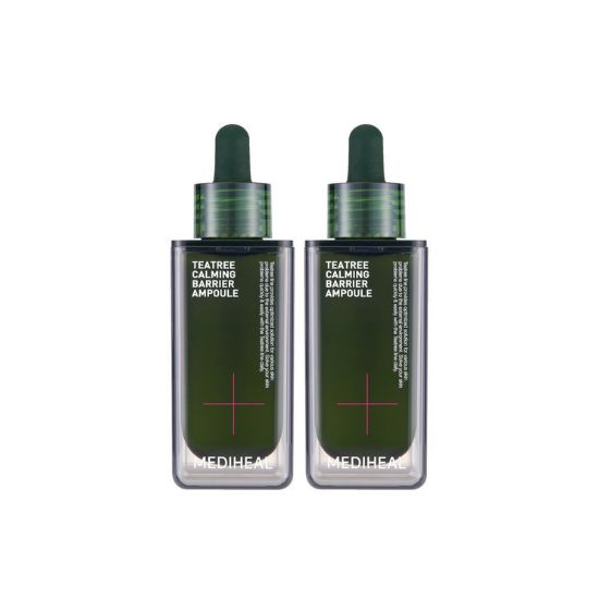 MEDIHEAL Tea Tree Calming Barrier Ampoule Soothing Hydrating Repair Serum 50ml x2