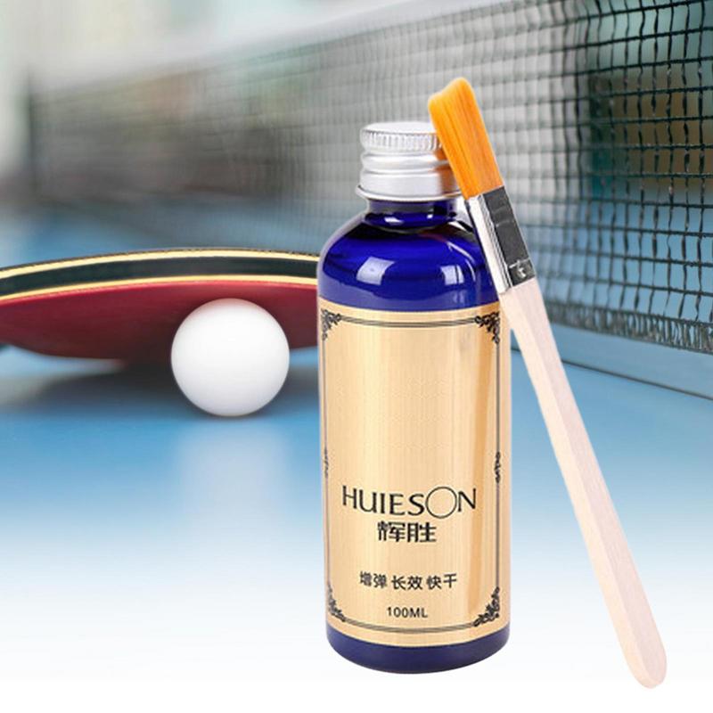 100ml Szybki Płynny Super Klej Profesjonalny Płyn do Tenisa Stołowego z Pędzelkiem Klej do Gum do Rakietki do Pingponga