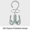 4-claw Hanger 360 Degree Rotatable Multifunctional Kitchen Storage Hook For Hanging Bag Scarf Belt Clothes