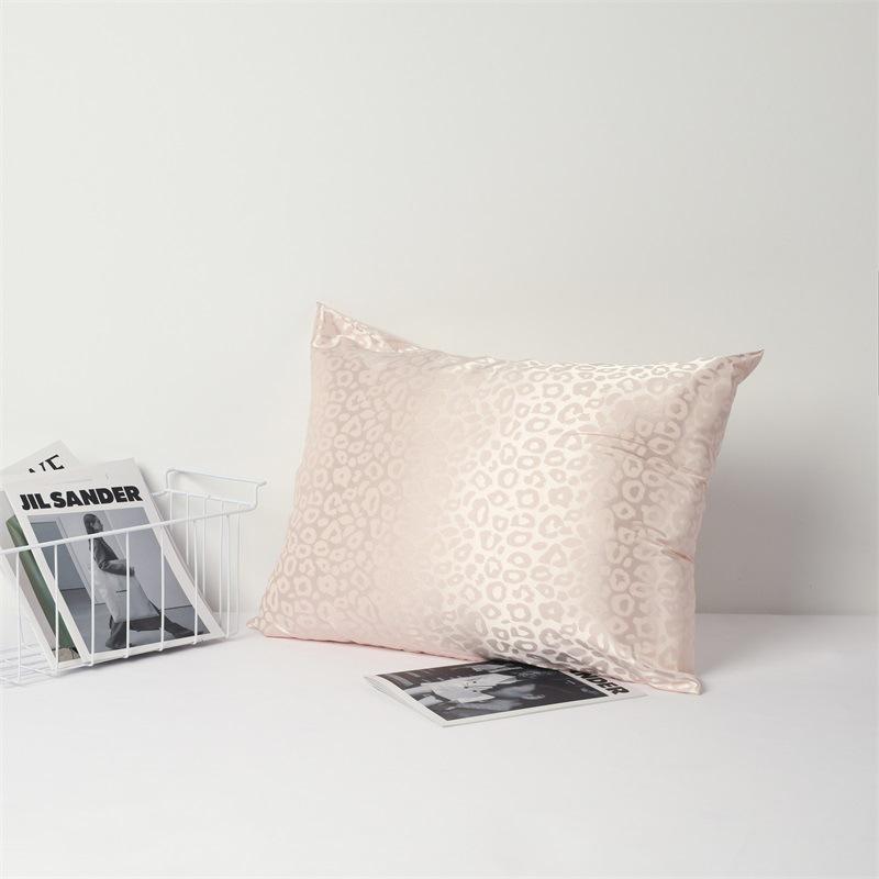 Solid Color Imitation Silk Pillowcase - Ice Silk Feel Satin Cushion Cover