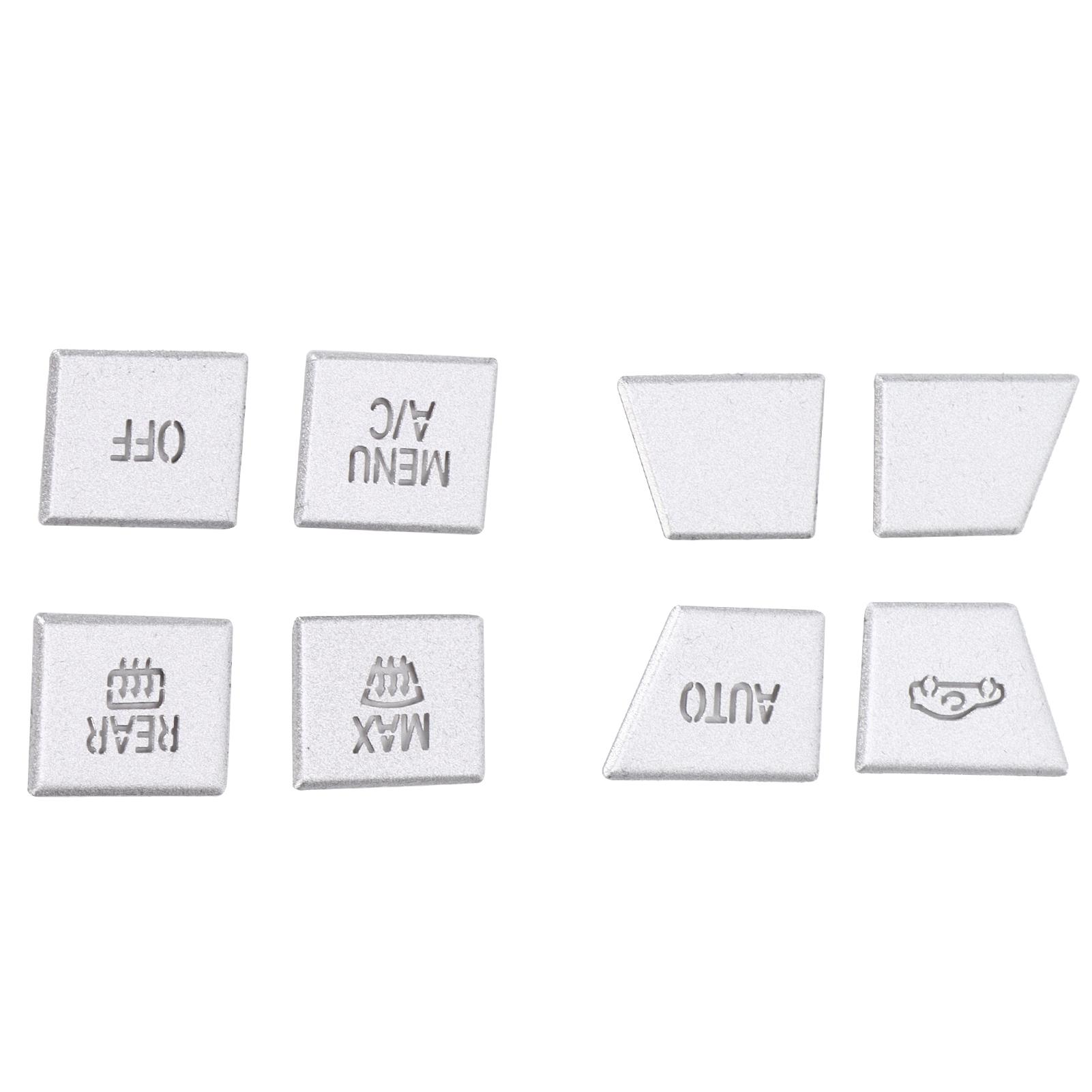 

8pcs AC Button Repair Kit Aluminium Alloy Silver Replacement for 3 Series G20 G28 2020‑2021