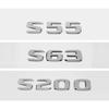 ABS Car Stickers Tail Box Letters Emblem for Mercedes Benz S55 S63 S200 S220 S250 S260 S300 S320 S350 Rear Trunk Badge Decals DY6