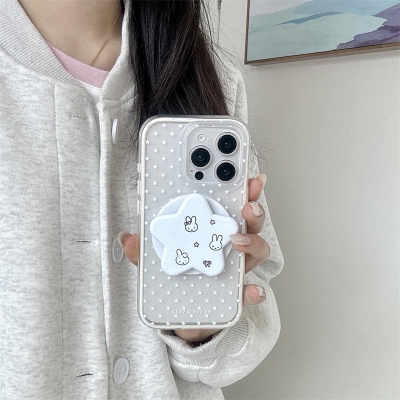 

Japanese-Korean Star Cat Magnetic Holder for iPhone 17/16 Pro Max/15/14 Phone Case, New Model iPhone 15