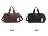 Men's Lightweight Water-Repellent PU Travel Bag for Gym, Yoga, and Sports