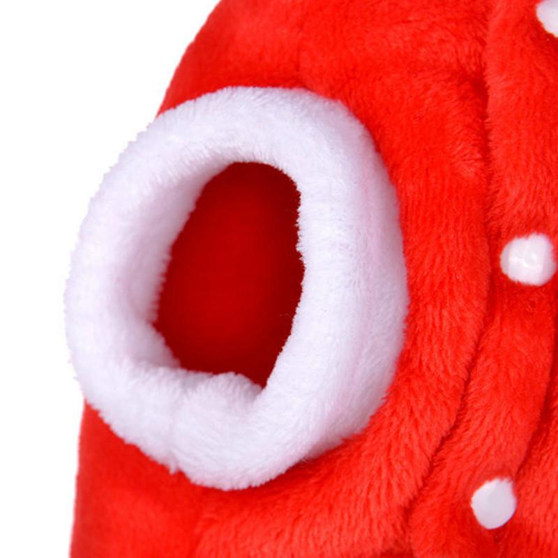 Type:Christmas Cat Clothes Small Dogs Cats Santa Costume Kitten Puppy Outfit Hoo