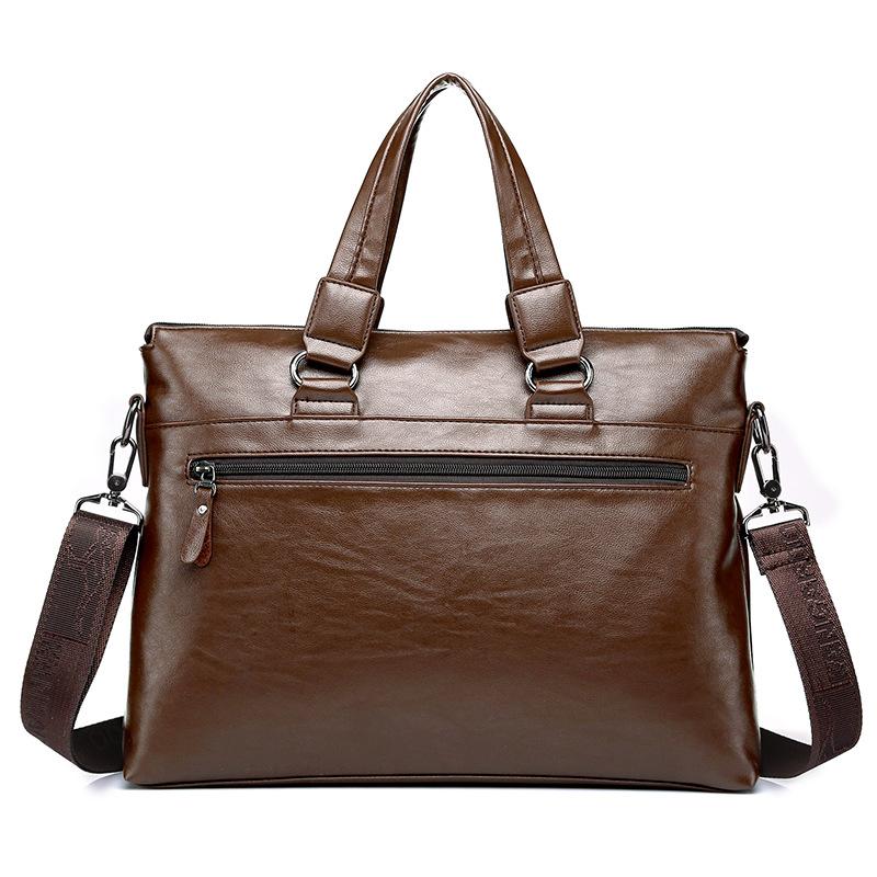 Mode Herren Rindsleder Business Aktentasche Umhängetasche Männlicher Messenger Große Kapazität Computertasche