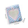 Mini Photo Album 3 inch 36 Sheets Hollow Heart Mini Card Organizer Bag for Children Girls Boys Holiday Birthday Gift