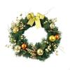 Artificial Christmas Wreath Decoration Ornament Bow Front Door for Holidays Window