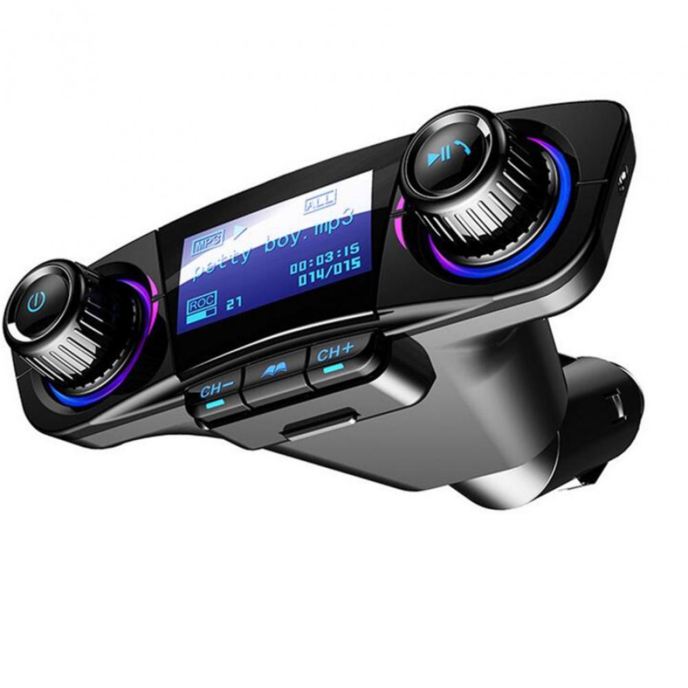 12V Bluetooth Freisprech-Autokit FM-Sender Radio MP3-Player USB-Ladegerät Aux