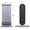 12-in-1 USB-C Vertical Docking Station for Mac and Huawei Computers