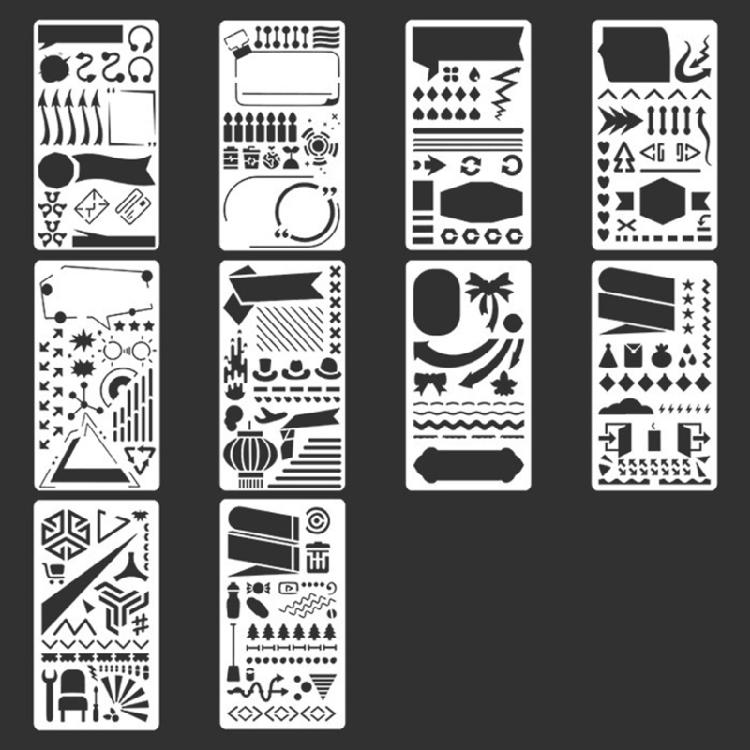 Art Journal Stencils Versatiled Border Design Template For Classroom Activities Home Crafts And Creative Projects