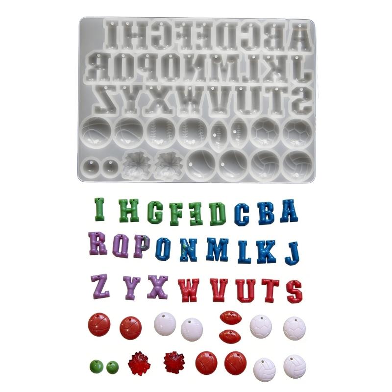 

Fashionable Letter Charm Silicone Mold Ball Pendant Mould For Handmade Necklaces Bracelets And Keychains 1