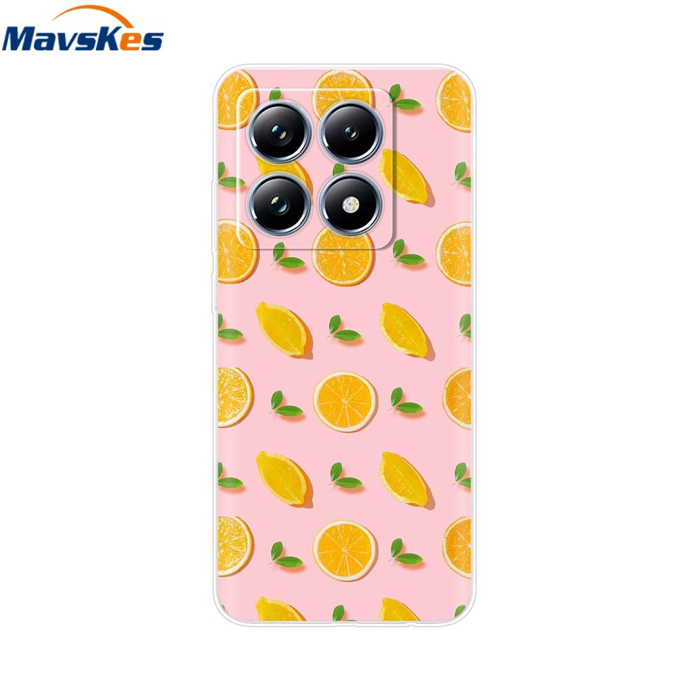 For Xiaomi 14T 5G Case Cute Soft Transparent TPU Painted Silicone Cover For Xiaomi 14T Pro 5G 2024 Mi14T Phone Cases Coque Funda
