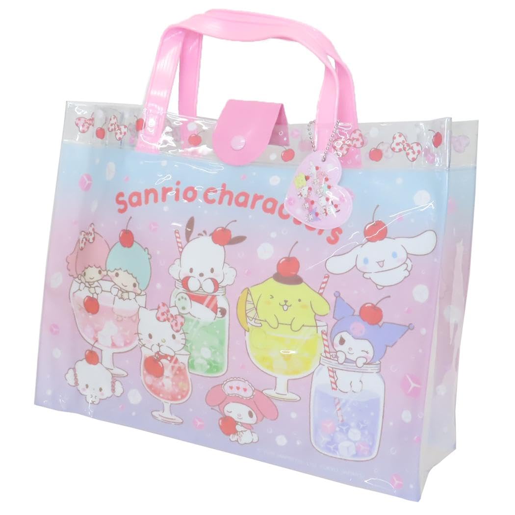 

Складная ПВХ сумка L Персонажи Sanrio Розовая [Takanami]