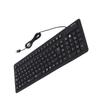 Keyboard 108 Key Spanish USB Wired Portable Foldable Quiet Waterproof Dustproof Silicone Keyboard