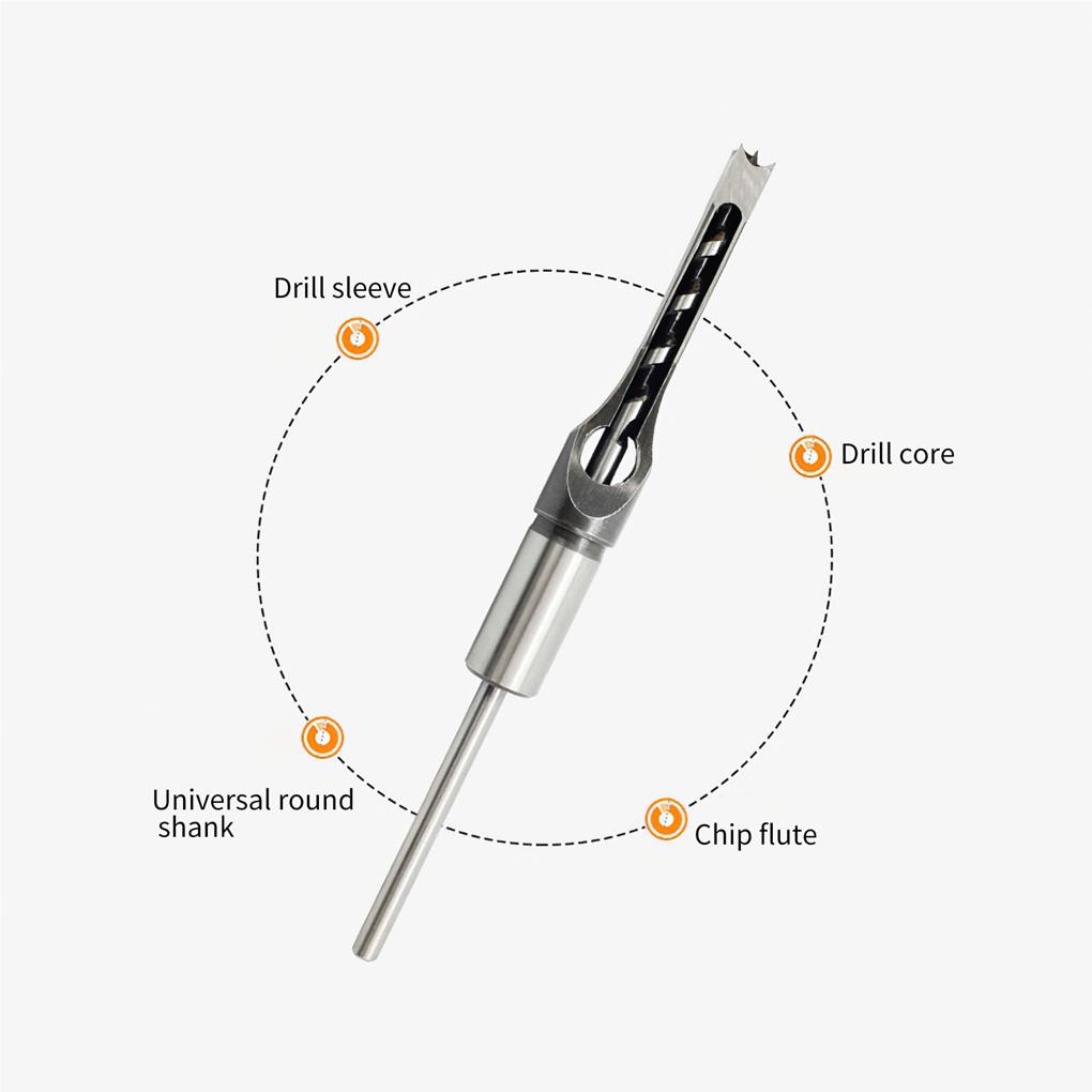 Wood Drill Bit Square Hole Multifunctional Portable Universal Saw Drilling Punching Tool Professional Woodworking