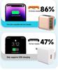 240W Gallium Nitride Fast Charger, Multi-Port, Transparent Design, Efficient Heat Dissipation, Compatible with Apple & Android Devices