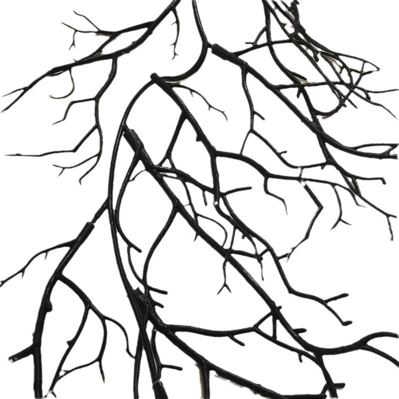 Halloween Artificial Black Dead Branches and Vines for Indoor Decoration